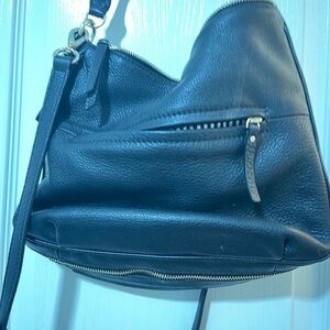 Kate Spade Black Shoulder Bag with Textured Leather